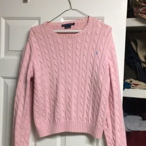 Light pink spring or summer sweater